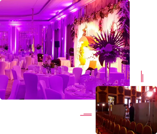 Lighting for Gala Dinners in London