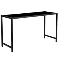 Unico-Rectangular-Poseur-Table-with-Black-Frame