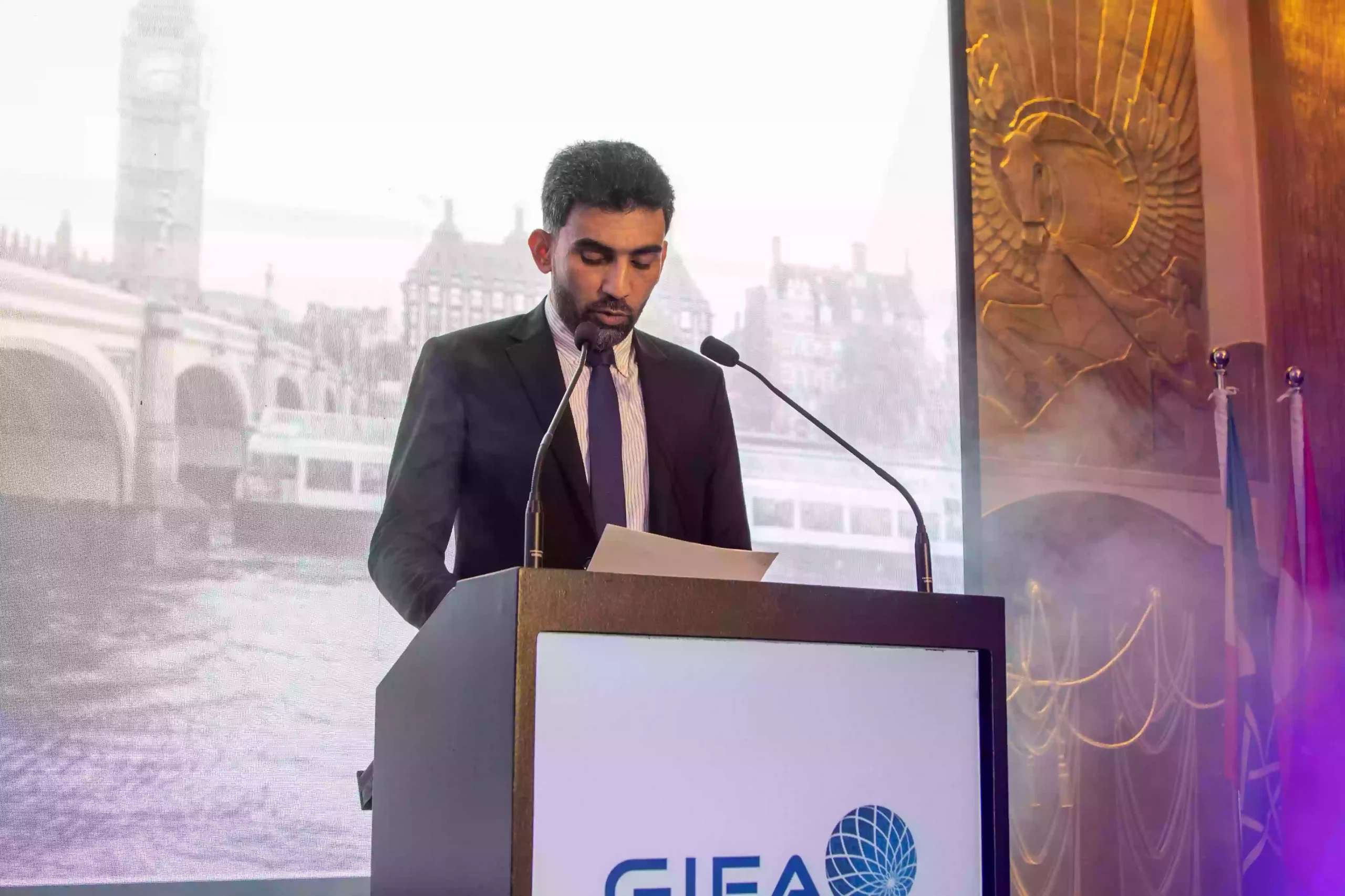 A presenter at the GIFA 2026