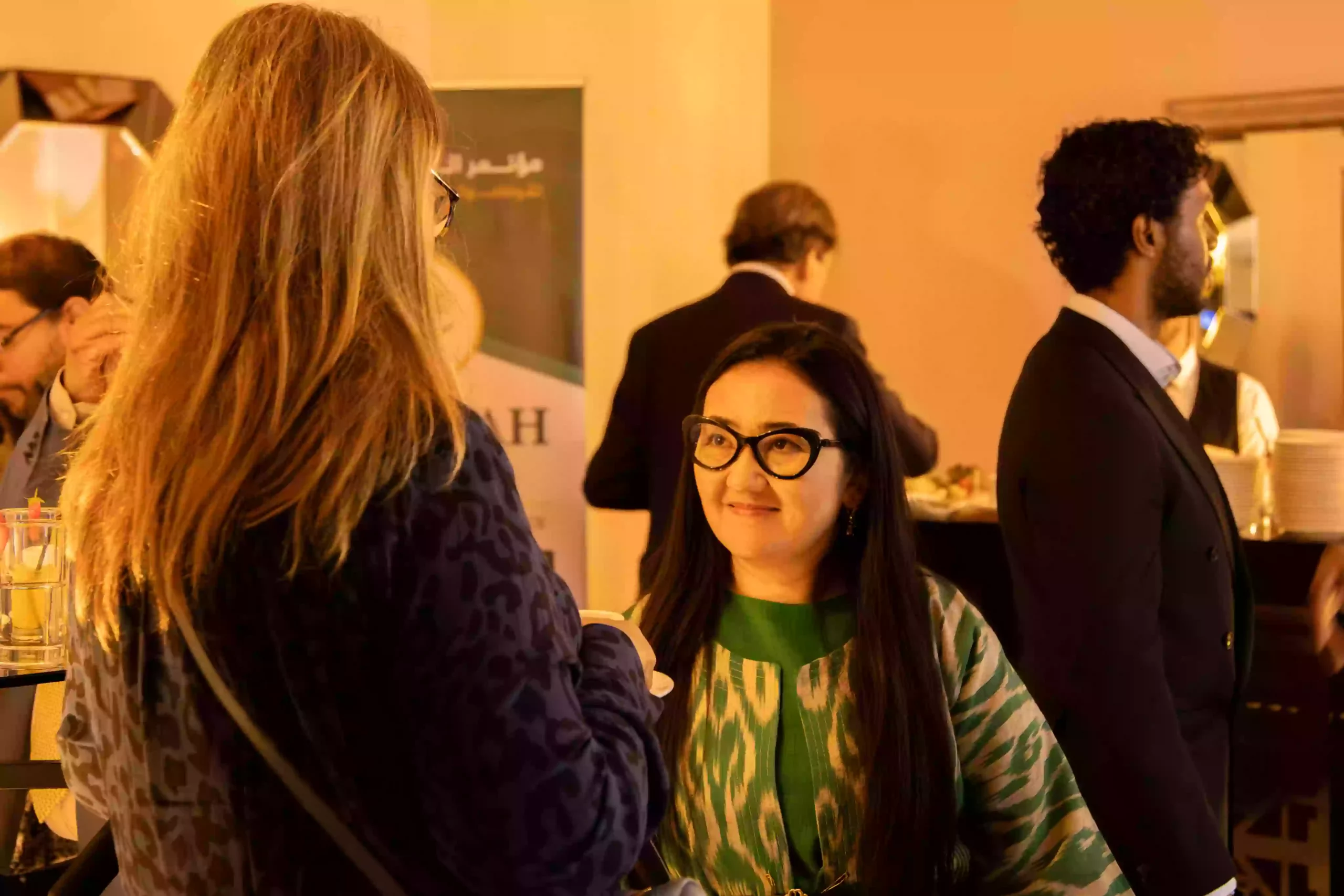 Guests in conversation during the networking reception at GIFA 2026 in London